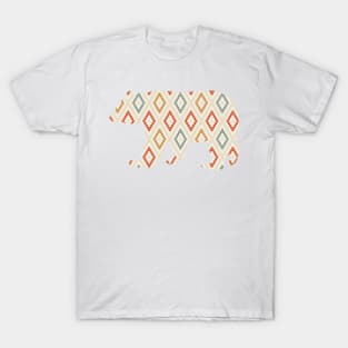 Bear Silhouette with Pattern T-Shirt